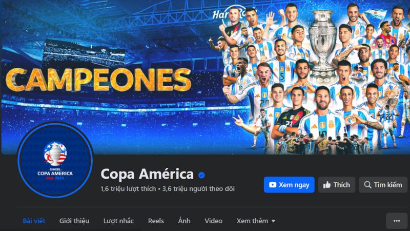 2Q- Fanpage Copa America: Cập nhật tin tức và khoảnh khắc đáng nhớ 1 fanpage-copa-america-1