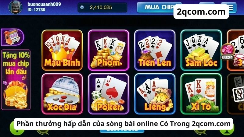 Sòng Bài Online - Sự Lựa Chọn Hoàn Hảo Cho Trải Nghiệm Cờ Bạc Đỉnh Cao 1 Phần thưởng hấp dẫn của sòng bài online