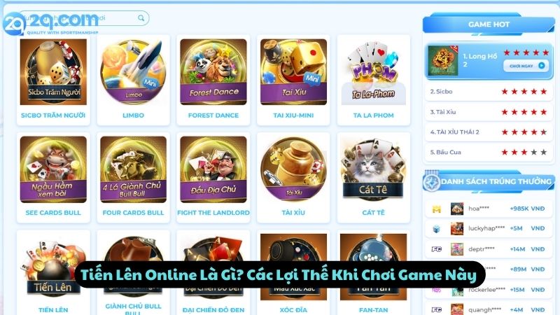 Tiến Lên Online 2Q - Top 5 Chiến Lược Đỉnh Nhất Năm 2024 1 tien-len-online-1