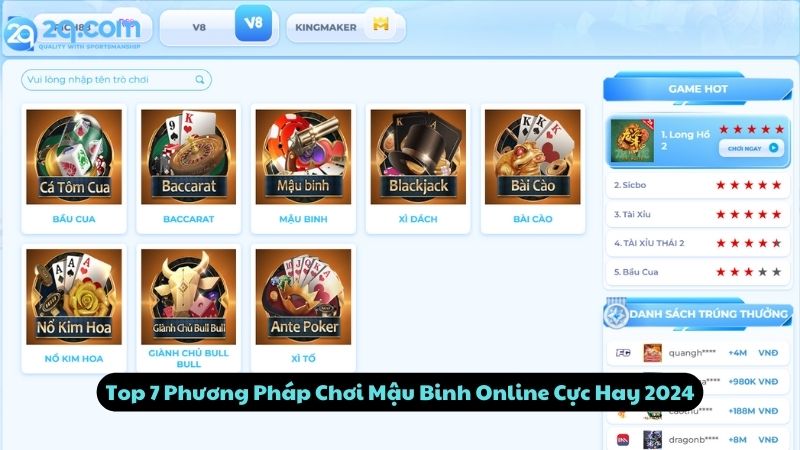 Mậu Binh Online 2Q - Top 7 Phương Pháp Hay Nhất Năm 2024 2 mau-binh-online-2
