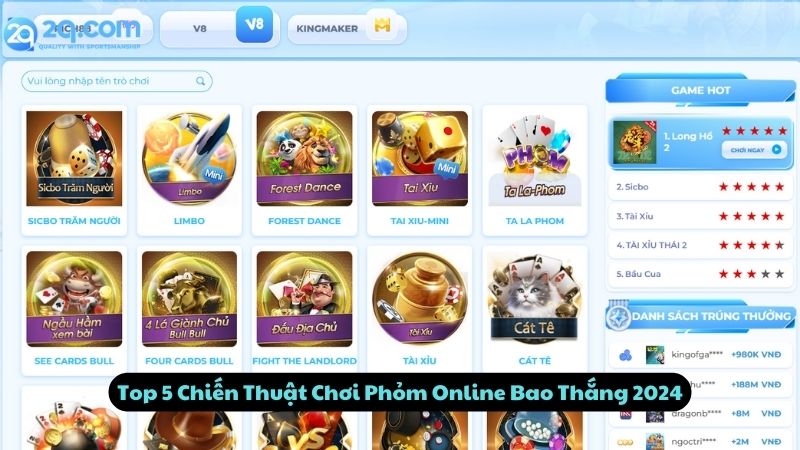 Phỏm Online 2Q - Top 5 Chiến Thuật Chơi Bất Bại Năm 2024 2 phom-online-2