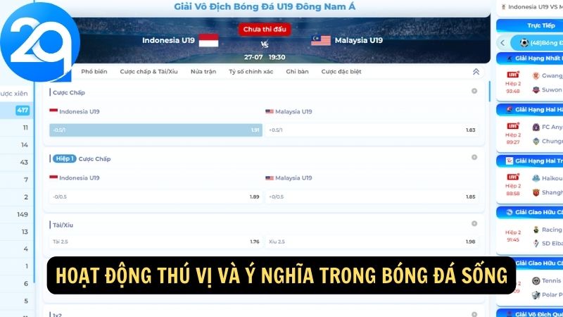 Bóng Đá Sống - Trực Tiếp Các Trận Đấu Hấp Dẫn 3 bong-da-song-3