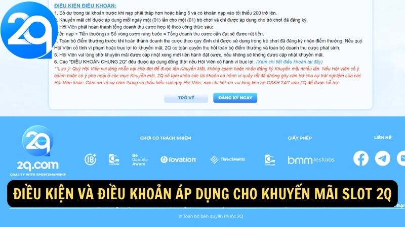 Khuyến Mãi Slot 2Q: Nhận Ưu Đãi Hấp Dẫn Và Quà Tặng Đặc Biệt Khi Chơi Slot 3 khuyen-mai-slot-2q-3
