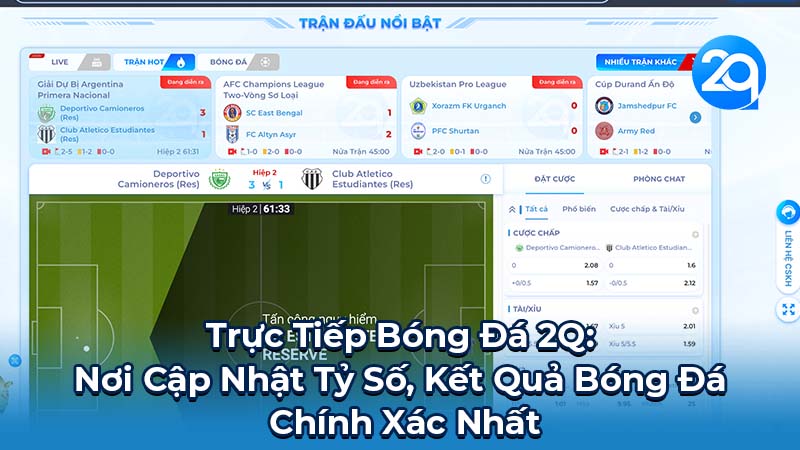 Trực Tiếp Bóng Đá 2Q: Kèo Bóng Đá Trực Tuyến 1 truc-tiep-bong-da-2q-1