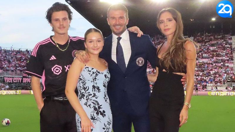 Vợ Và 2 Con Của Beckham Gây Sốc Với Màn Ăn Mừng Kỷ Lục Mới 2 vo-va-2-con-cua-beckham-2